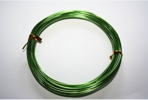 Filo Alluminio Colore Verde Chiaro 1,5mm - 6mt