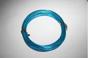 Vendita Filo di Alluminio Azzurro 2mm - 6mt 