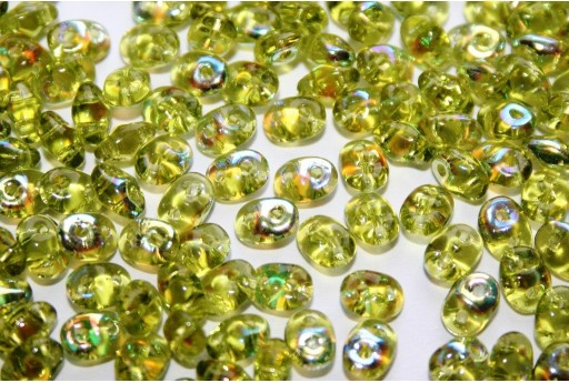 Perline Superduo Olivine AB 5x2,5mm - 10g