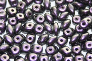 Superduo Beads Polychrome Black Currant 5x2,5mm - 10gr