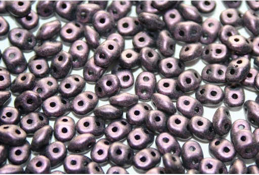 Perline Superduo Metallic Suede Pink 5x2,5mm - 10g