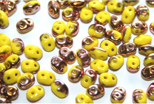 Superduo Beads Lemon Capri Gold 5x2,5mm - 10gr