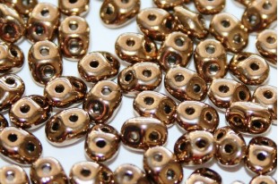 Superduo Beads Gold Bronze 5x2,5mm - 10gr