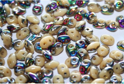 Superduo Beads Vitral-Ivory 5x2,5mm - 10gr