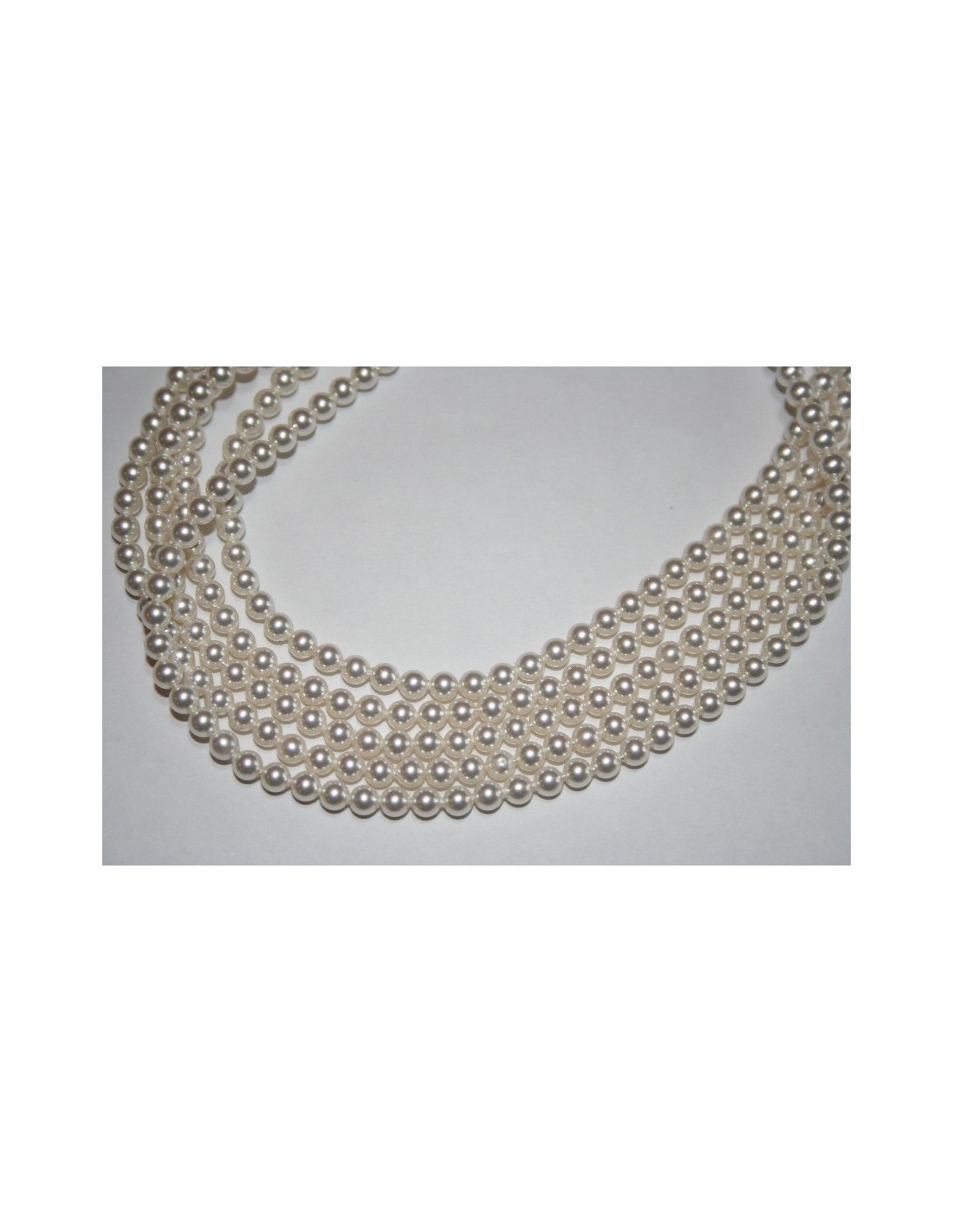 Swarovski Pearls 5810 White 4mm pack 500pcs- Perlinebijoux