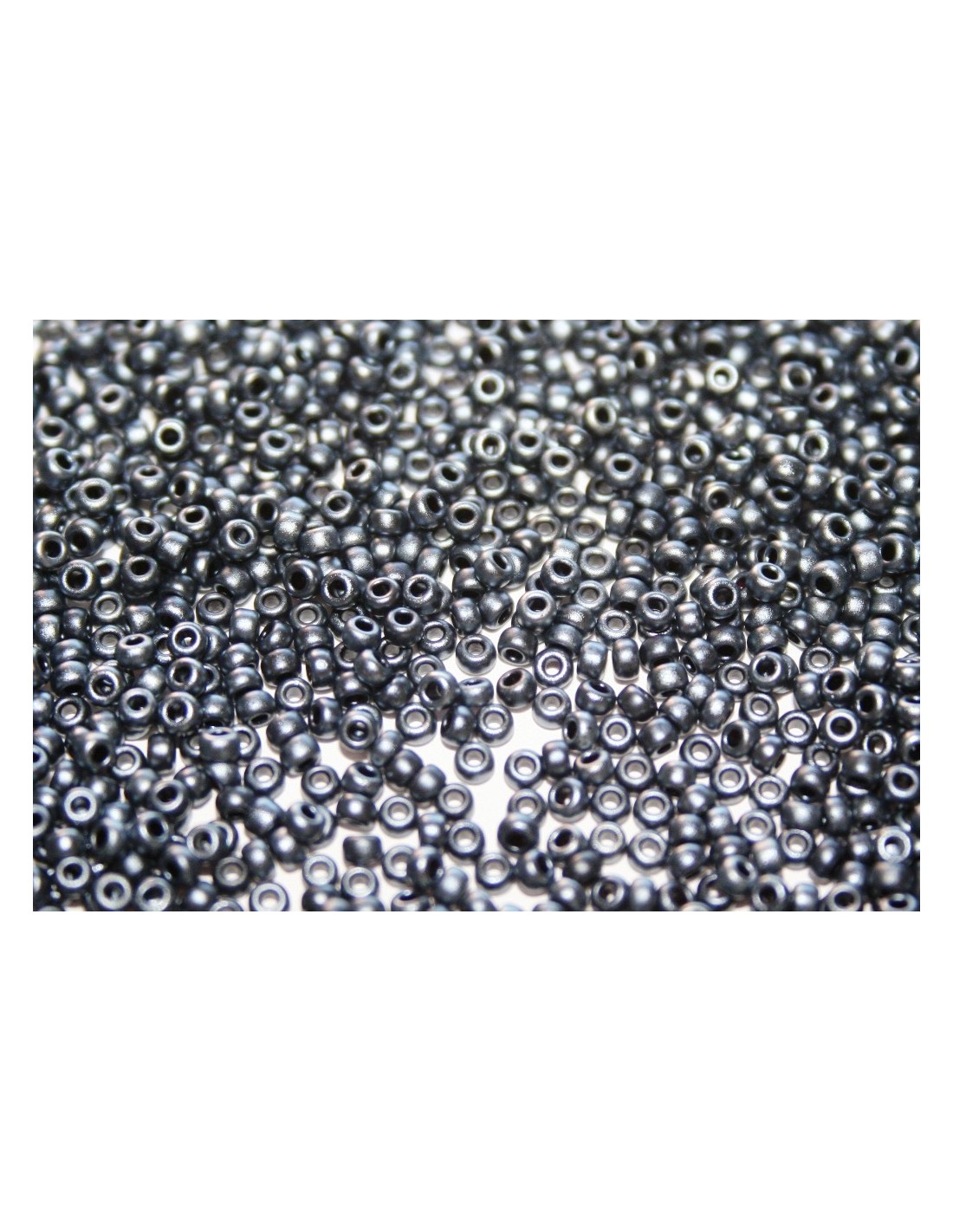 Miyuki Seed Beads Matted M. Gunmetal 11/0 50gr - PerlineBijoux