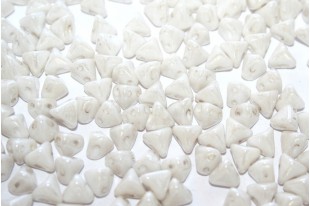 Super-Khéops® Par Puca® Beads Opaque White Ceramic Look 6mm - Pack 100gr