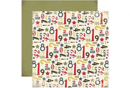 Double-Sided Patterned Paper Rough And Tough Carta Bella 30x30cm 1sheet