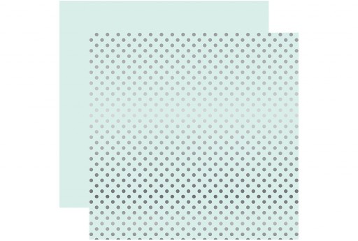 Double-Sided Patterned Paper Silver Foil Dot Ice Blue Echo Park Paper Co. 30x30cm 1sheet