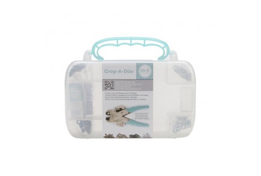 Storage Case Crop-A-Dile and 100 eyelets We R Memory Keepers