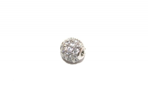 Cubic Zirconia Micro Pavè Tondo Crystal 6mm - 1pz