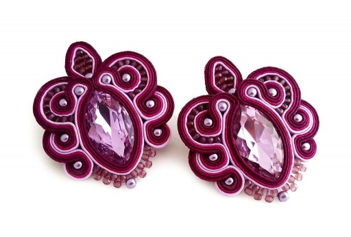 Soutache Earrings Orchidea Kit by Arianna Bruzzi