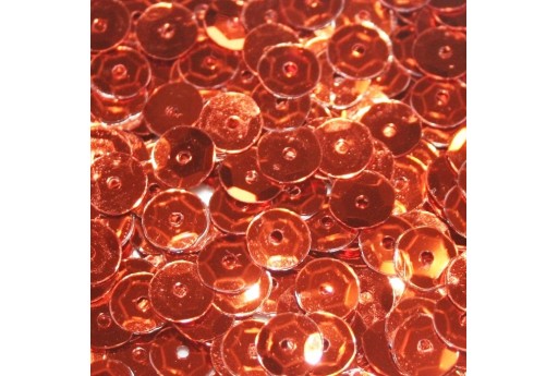 Cuvettes Sequins Orange 6mm - 20gr