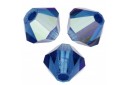 Bicones Preciosa - MC Bead Rondell - Capri Blue AB 4mm - 30pcs