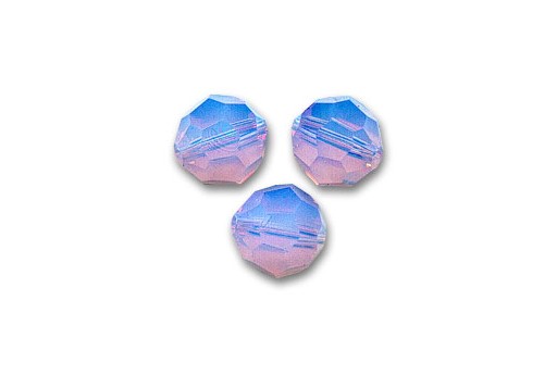 Faceted Round 5000 Violet Opal 6mm - 5pcs