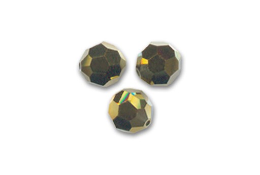 Faceted Round 5000 Dorado 2X 6mm - 5pcs