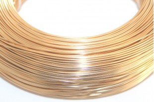 Filo di Alluminio Oro Chiaro 2mm - 5mt