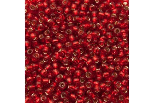 Toho Seed Beads Silver Lined Ruby 8/0 - 10g