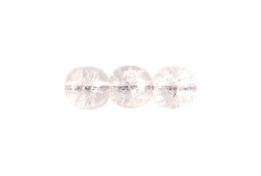 Tondi Vetro di Boemia Crackle Crystal 8mm - 30pz