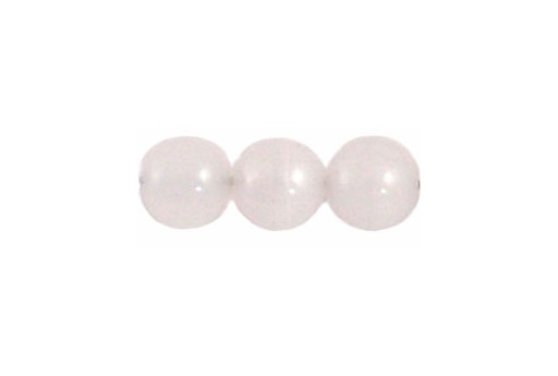 Czech Round Beads Alabaster 8mm - 30pcs