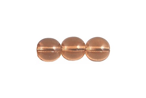 Czech Round Beads Light Colorado Topaz 8mm - 30pcs