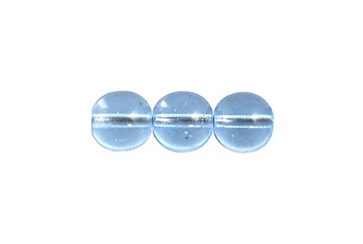 Czech Round Beads Light Sapphire 8mm - 30pcs