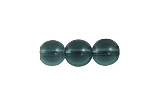 Tondi Vetro di Boemia Montana Blue 8mm - 30pz