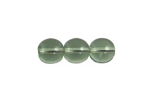 Czech Round Beads Light Prairie Green 8mm - 30pcs