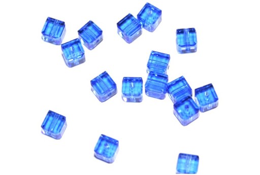 Cubes Sw 5601 Sapphire 4mm - 4pcs