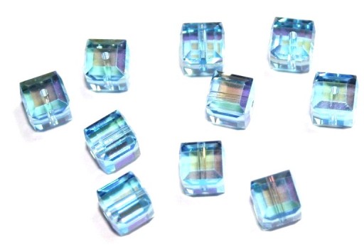 Cubes Sw 5601 Aquamarine AB 6mm - 2pcs