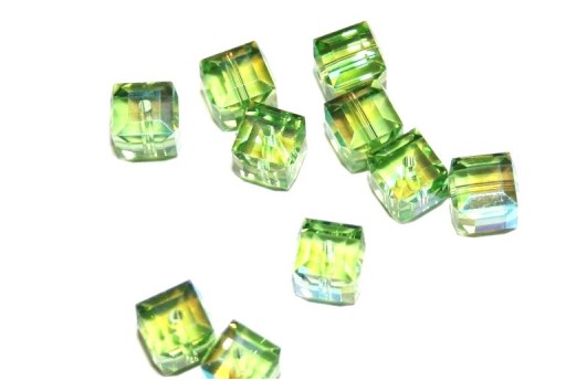 Cubi Sw 5601 Peridot AB 6mm - 2pz