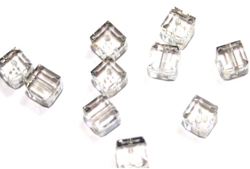 Cubes Sw 5601 Crystal Silver Shade 6mm - 2pcs