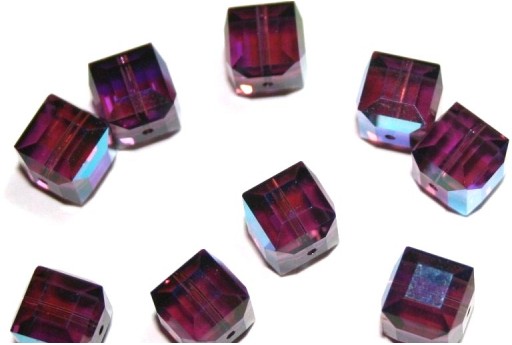 Cubes Sw 5601 Amethyst AB 8mm - 2pcs