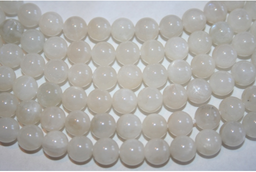 Grey Moonstone Plain Rounds 6mm - 4pcs