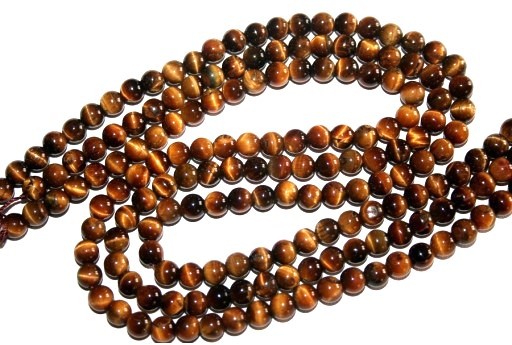 Tiger Eye Plain Rounds 6mm - 64pcs-perlinebijoux-