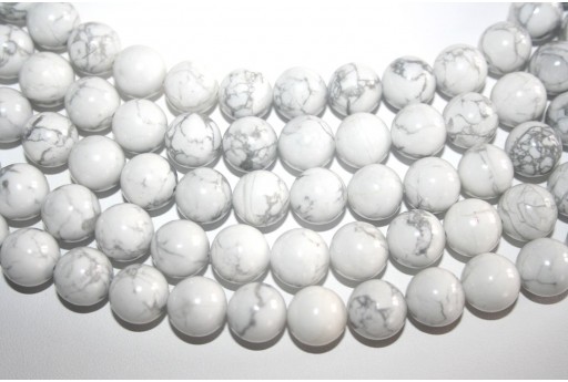 Howlite Beads Round 12mm - 30pcs - perlinebijoux.com -