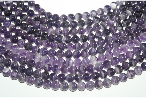 Amethyst Mexican Round Gemstones 6mm - 58pcs - perlinebijoux.com-