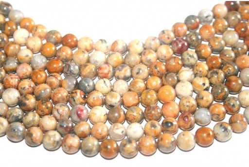 Crazy Agate Plain Rounds 8mm - 48pcs - perlinebijoux.com -