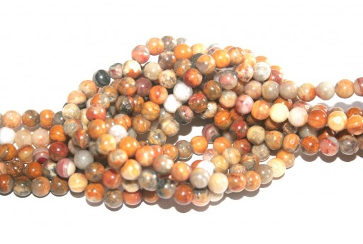 Crazy Agate Plain Rounds 6mm - 64pcs - perlinebijoux.com-