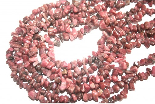 Pietre Dure Rhodonite Chips 5x8mm - 220pz - perlinebijoux.com -