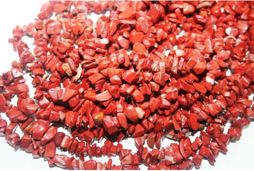 Pietre Dure Red Stone Chips 5x8mm - 220pz-perlinebijoux.com-