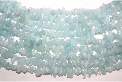 Aquamarine Chips 5x8mm - 220pcs-perlinebijoux.com-