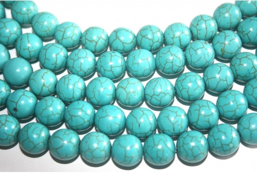 Green Magnesite Round Gemstones 12mm - 32pcs-perlinebijoux.com-