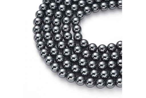 Hematite Round Gemstones 10mm - 44pcs-perlinebijoux.com-