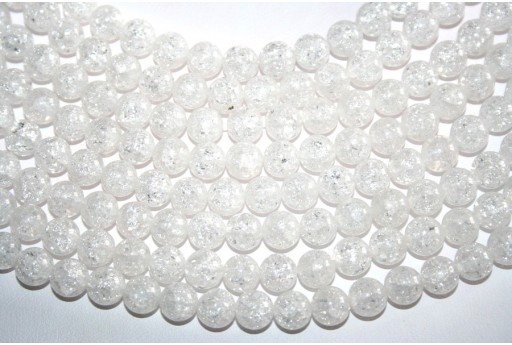 Cracked Glass Crystal Round 8mm - 50pcs-perlinebijoux.com-