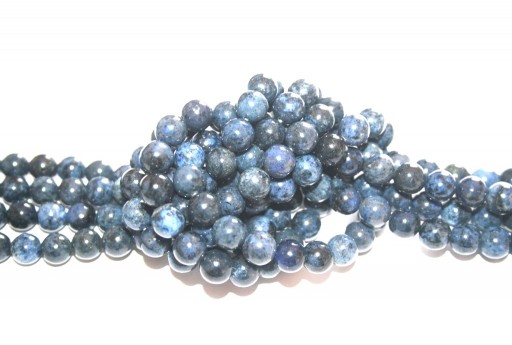 Pietre Dure Dumortierite Tondo 6mm - 58pz-perlinebijoux.com-