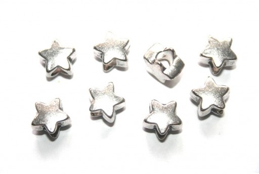 Perline a Foro Largo Stella 12x12mm - 4pz-perlinebijoux.com-