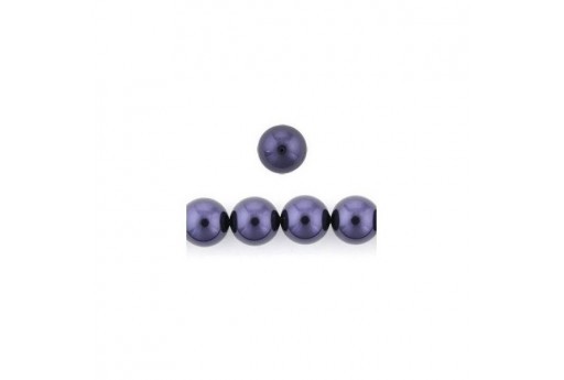 Perle Swarovski 5810 Crystal Dark Purple 12mm - 2pz-perlinebijoux.com-