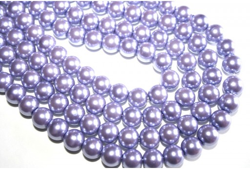 Perle Cerate Lilla Tondo 10mm - 40pz-perlinebijoux.com-