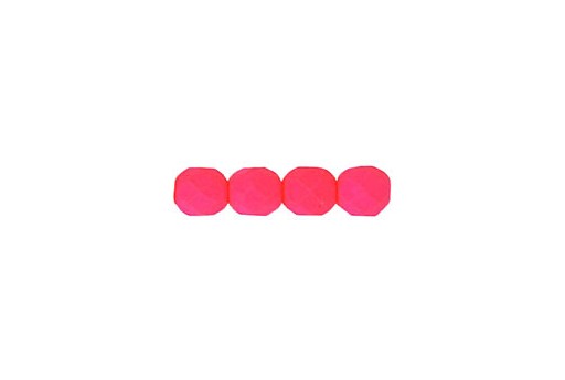 Mezzi Cristalli Neon Pink 6mm - 30pz-perlinebijoux-